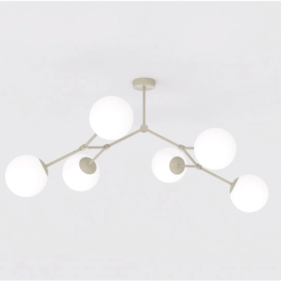Lampa sufitowa SPACE 6 MOKKA OPAL 1703/6 EMIBIG - zdjęcie produktu