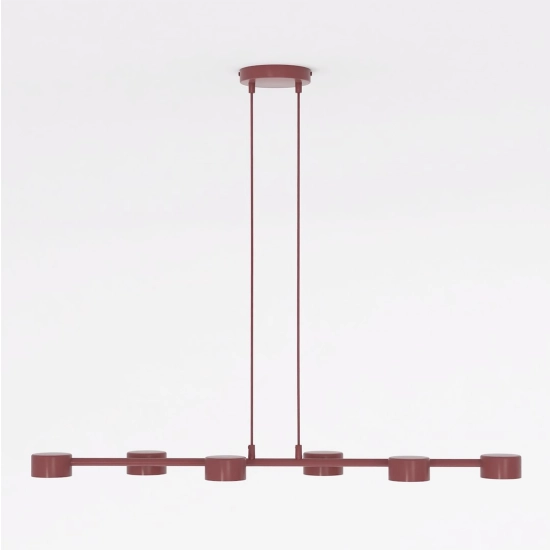 Lampa wisząca MEGARA 6 BURGUNDY 1706/6 EMIBIG - zdjęcie dodatkowe 2