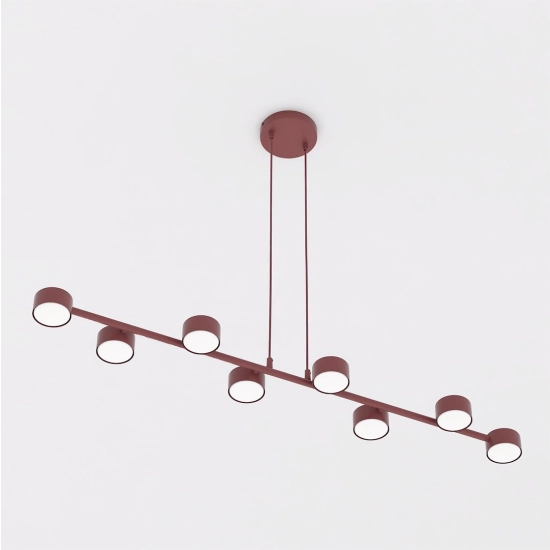 Lampa wisząca MEGARA 8 BURGUNDY 1706/8 EMIBIG - zdjęcie dodatkowe 1