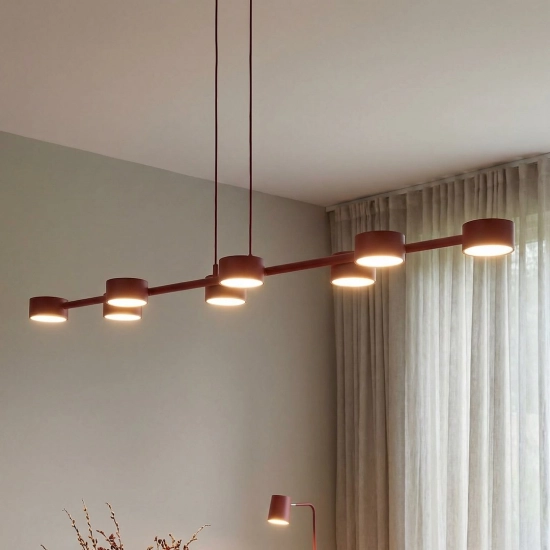 Lampa wisząca MEGARA 8 BURGUNDY 1706/8 EMIBIG - zdjęcie dodatkowe 5