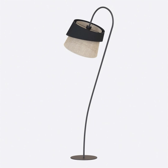 Lampa podłogowa CANVA LP1 BLACK NATURAL 1709/LP1 EMIBIG - zdjęcie dodatkowe 2