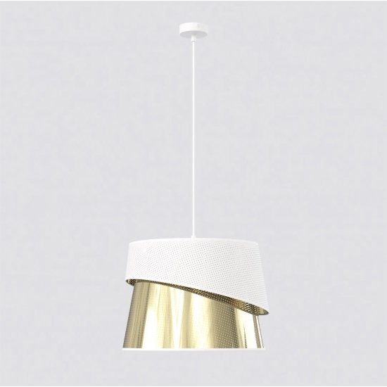 Lampa wisząca CANVA 1 WHITE GOLD 1710/1 EMIBIG - zdjęcie produktu