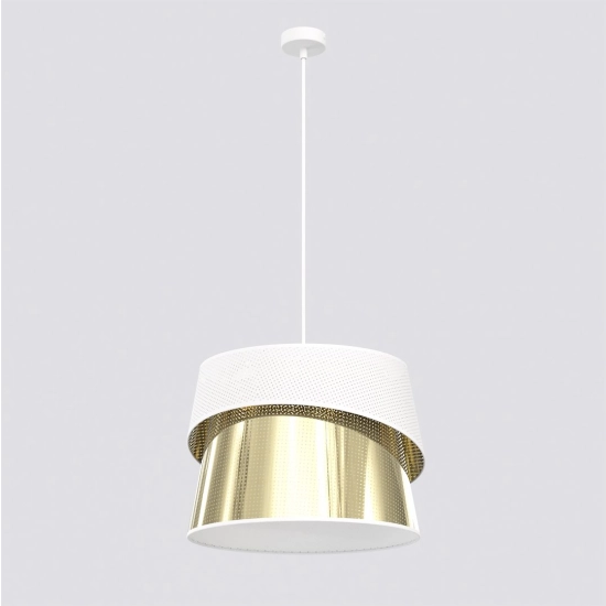 Lampa wisząca CANVA 1 WHITE GOLD 1710/1 EMIBIG - zdjęcie dodatkowe 1