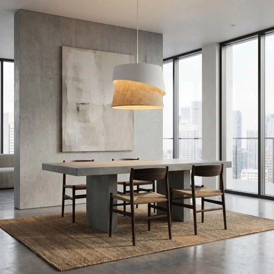Lampa wisząca CANVA 1 WHITE NATURAL 1711/1 EMIBIG - zdjęcie dodatkowe 3
