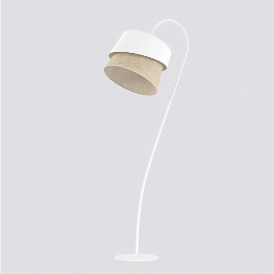 Lampa podłogowa CANVA LP1 WHITE NATURAL 1711/LP1 EMIBIG - zdjęcie dodatkowe 1