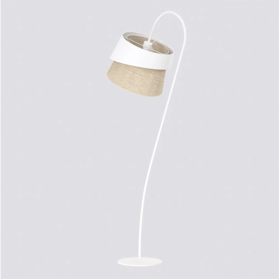 Lampa podłogowa CANVA LP1 WHITE NATURAL 1711/LP1 EMIBIG - zdjęcie dodatkowe 2