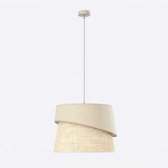 Lampa wisząca CANVA 1 MOKKA RATTAN 1712/1 EMIBIG - zdjęcie produktu