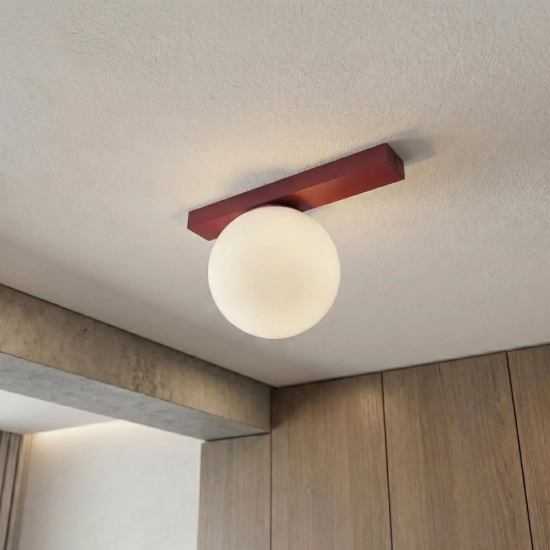Lampa sufitowa FIT 1 BURGUNDY OPAL 1713/1 EMIBIG - zdjęcie dodatkowe 2