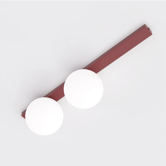 Lampa sufitowa FIT 2 BURGUNDY OPAL 1713/2 EMIBIG - zdjęcie dodatkowe 1