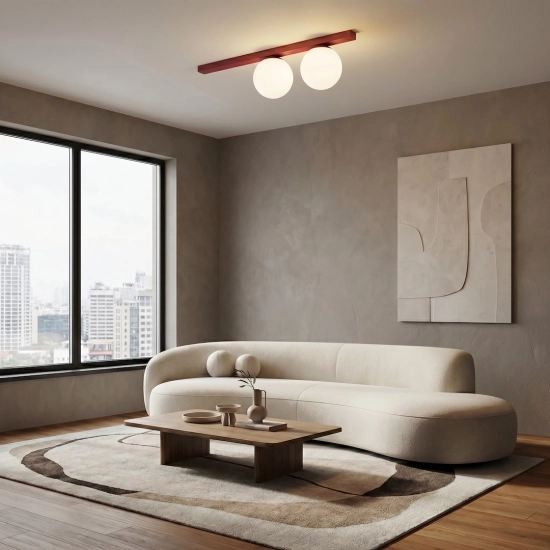 Lampa sufitowa FIT 2 BURGUNDY OPAL 1713/2 EMIBIG - zdjęcie dodatkowe 3