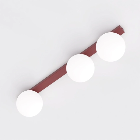 Lampa sufitowa FIT 3 BURGUNDY OPAL 1713/3 EMIBIG - zdjęcie dodatkowe 1