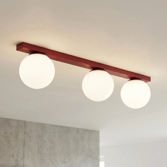 Lampa sufitowa FIT 3 BURGUNDY OPAL 1713/3 EMIBIG - zdjęcie dodatkowe 4