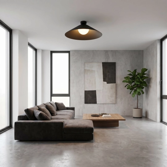 Lampa sufitowa MONO 1L PLAFON BL OPAL 1717/1L EMIBIG - zdjęcie dodatkowe 5