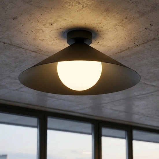 Lampa sufitowa MONO 1M PLAFON BL OPAL 1717/1M EMIBIG - zdjęcie dodatkowe 4