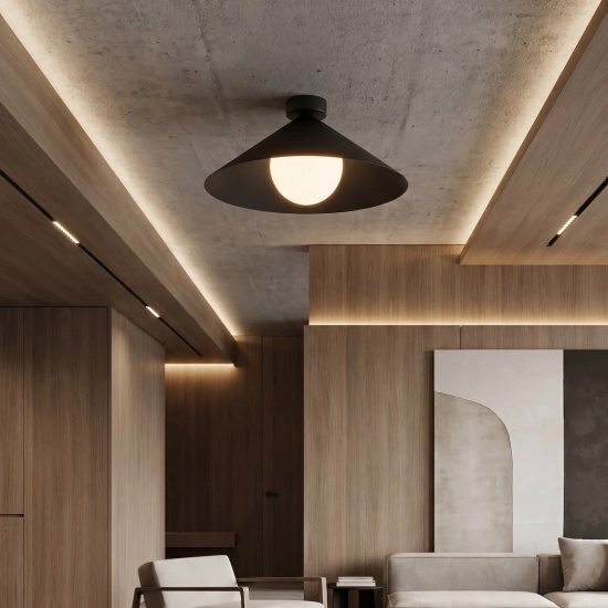 Lampa sufitowa MONO 1M PLAFON BL OPAL 1717/1M EMIBIG - zdjęcie dodatkowe 7