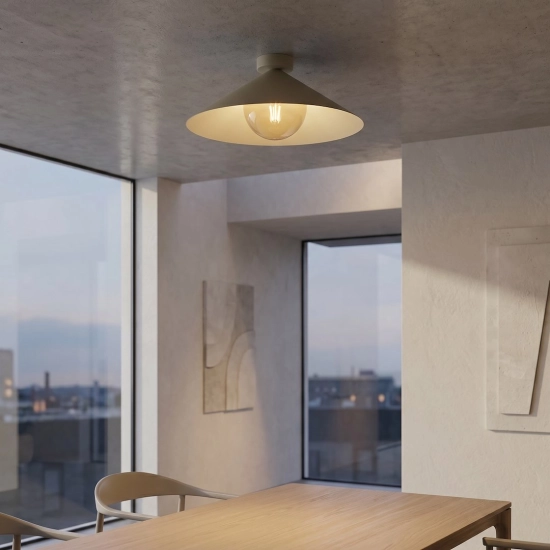 Lampa sufitowa MONO 1M PLAFON MOKKA AMBER 1718/1M EMIBIG - zdjęcie dodatkowe 4