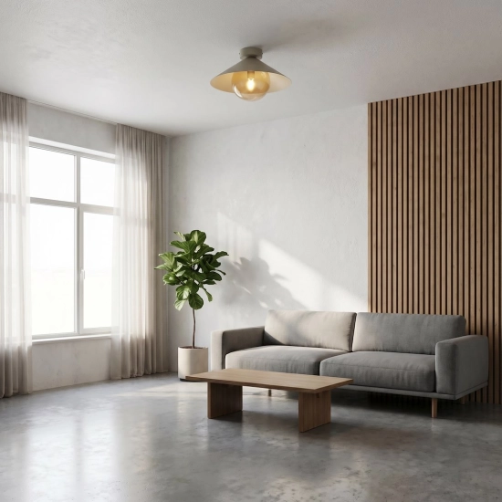 Lampa sufitowa MONO 1S PLAFON MOKKA AMBER 1718/1S EMIBIG - zdjęcie dodatkowe 2