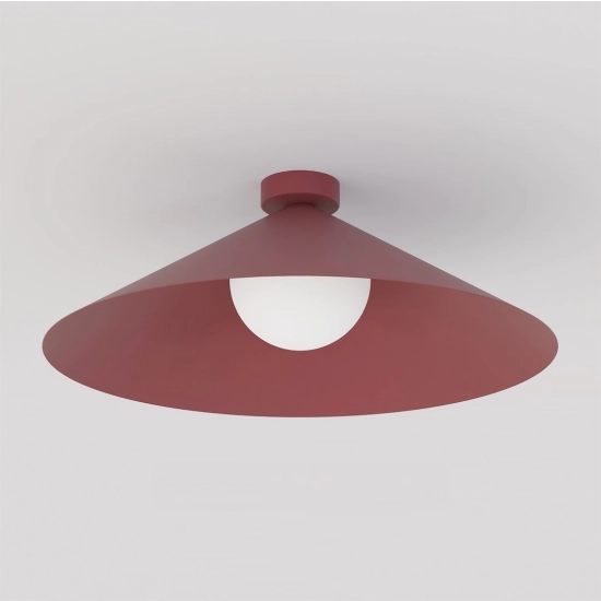Lampa sufitowa MONO 1L PLAFON BURGUNDY OPAL 1720/1L EMIBIG - zdjęcie dodatkowe 1