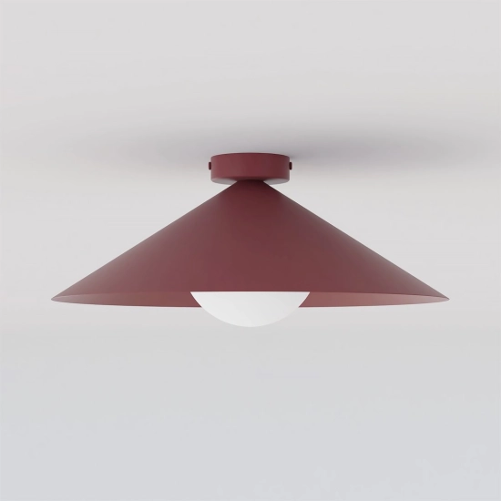 Lampa sufitowa MONO 1M PLAFON BURGUNDY OPAL 1720/1M EMIBIG - zdjęcie produktu