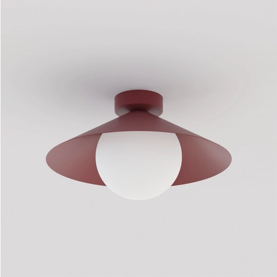 Lampa sufitowa MONO 1S PLAFON BURGUNDY OPAL 1720/1S EMIBIG - zdjęcie dodatkowe 1