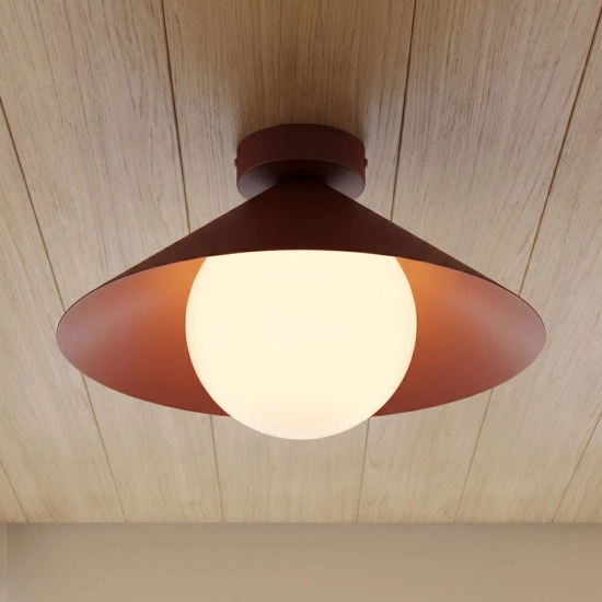 Lampa sufitowa MONO 1S PLAFON BURGUNDY OPAL 1720/1S EMIBIG - zdjęcie dodatkowe 2