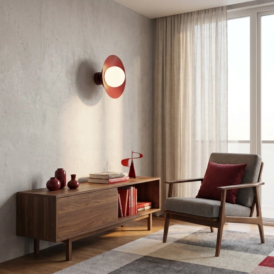 Kinkiet MONO K1S BURGUNDY OPAL 1720/K1S EMIBIG - zdjęcie dodatkowe 3
