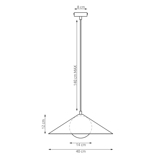 Lampa wisząca MONO 1M BL OPAL 1722/1M EMIBIG - zdjęcie dodatkowe 5