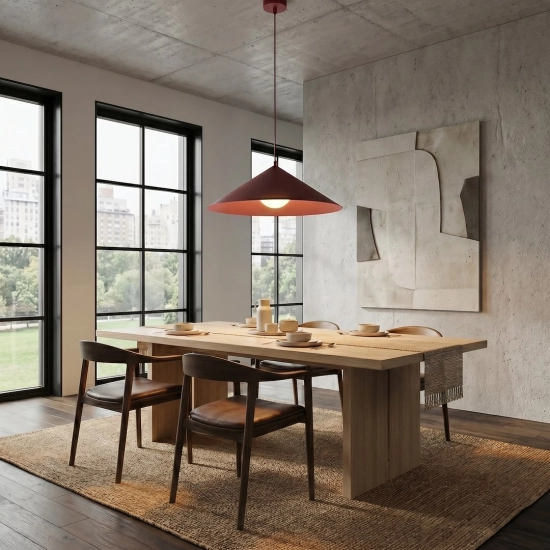 Lampa wisząca MONO 1L BURGUNDY OPAL 1725/1L EMIBIG - zdjęcie dodatkowe 5