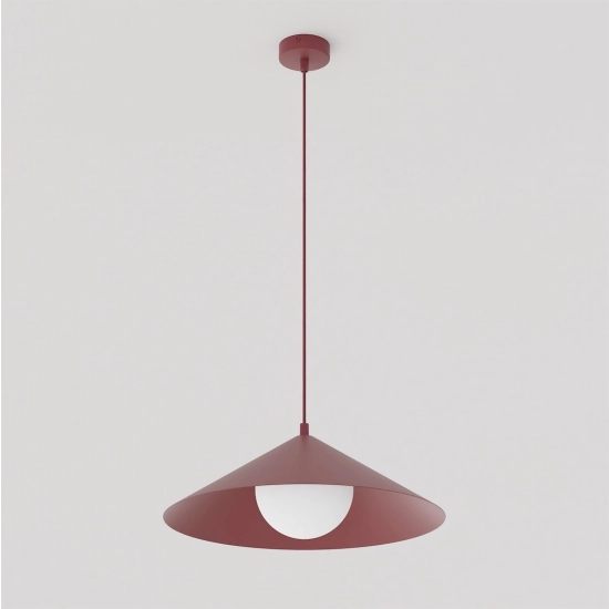 Lampa wisząca MONO 1M BURGUNDY OPAL 1725/1M EMIBIG - zdjęcie dodatkowe 1