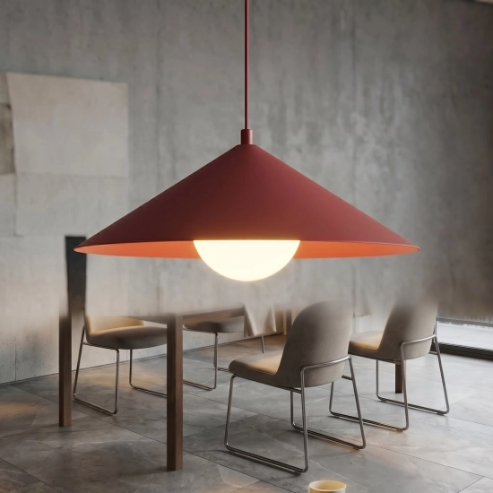 Lampa wisząca MONO 1M BURGUNDY OPAL 1725/1M EMIBIG - zdjęcie dodatkowe 2