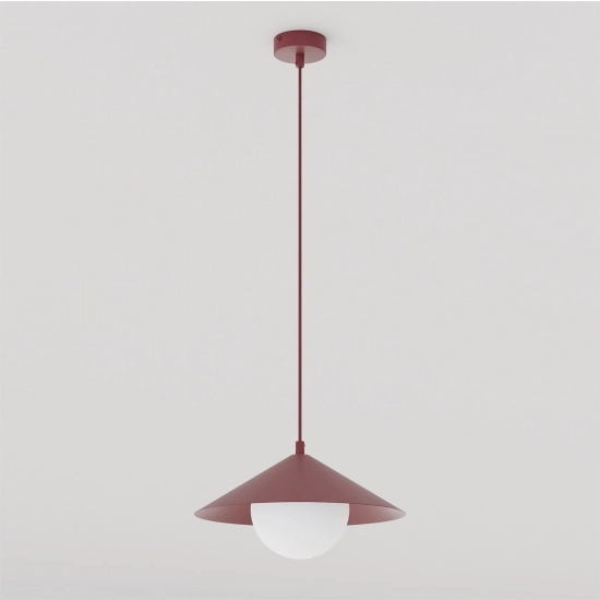Lampa wisząca MONO 1S BURGUNDY OPAL 1725/1S EMIBIG - zdjęcie produktu