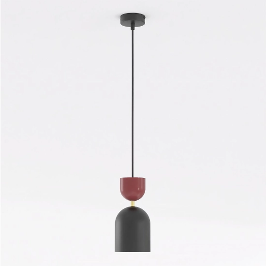 Lampa wisząca GAUDI 1 BLACK BURGUNDY 1737/1B EMIBIG - zdjęcie produktu