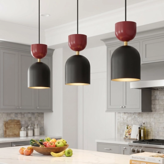 Lampa wisząca GAUDI 3 BLACK BURGUNDY 1737/3B EMIBIG - zdjęcie dodatkowe 3