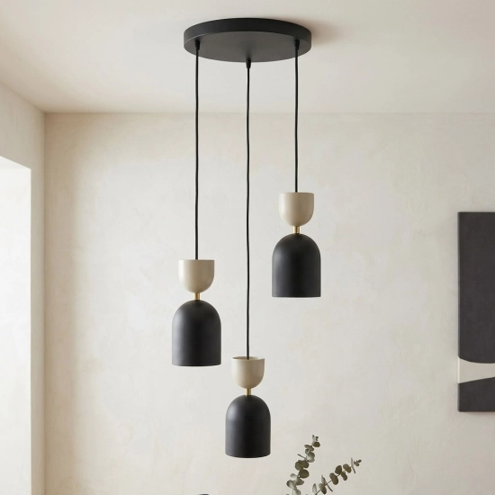 Lampa wisząca GAUDI 3PREM BLACK MOKKA 1738/3PREM EMIBIG - zdjęcie dodatkowe 2