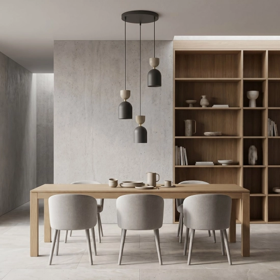 Lampa wisząca GAUDI 3PREM BLACK MOKKA 1738/3PREM EMIBIG - zdjęcie dodatkowe 4
