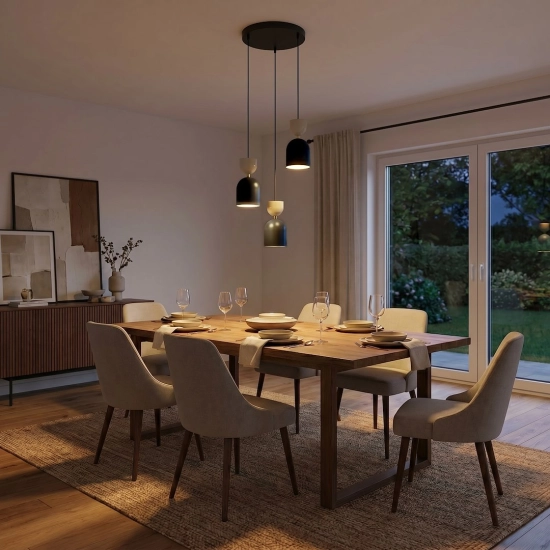 Lampa wisząca GAUDI 3PREM BLACK MOKKA 1738/3PREM EMIBIG - zdjęcie dodatkowe 7