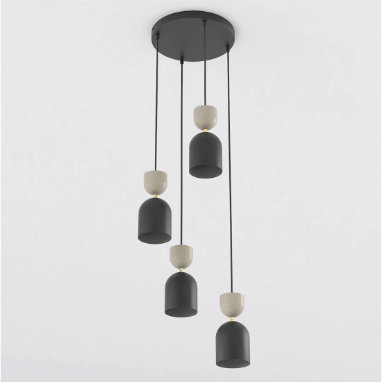 Lampa wisząca GAUDI 4PREM BLACK MOKKA 1738/4PREM EMIBIG - zdjęcie produktu