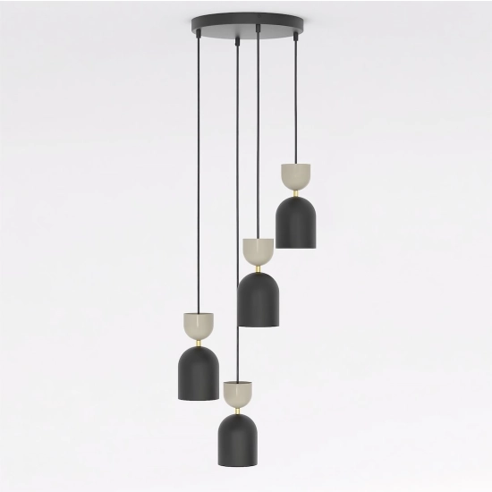 Lampa wisząca GAUDI 4PREM BLACK MOKKA 1738/4PREM EMIBIG - zdjęcie dodatkowe 1
