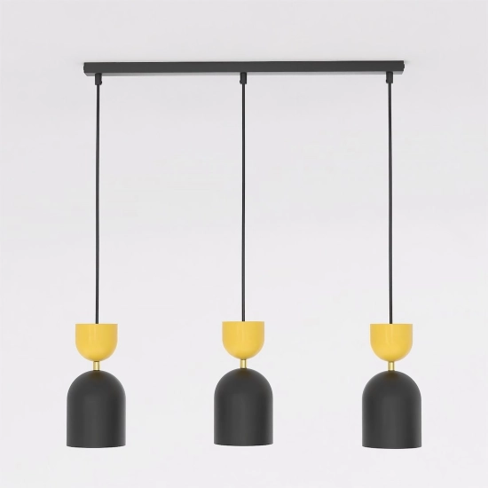 Lampa wisząca GAUDI 3 BLACK ORANGE 1739/3 EMIBIG - zdjęcie dodatkowe 1