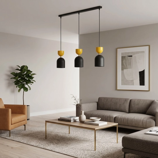 Lampa wisząca GAUDI 3 BLACK ORANGE 1739/3 EMIBIG - zdjęcie dodatkowe 4