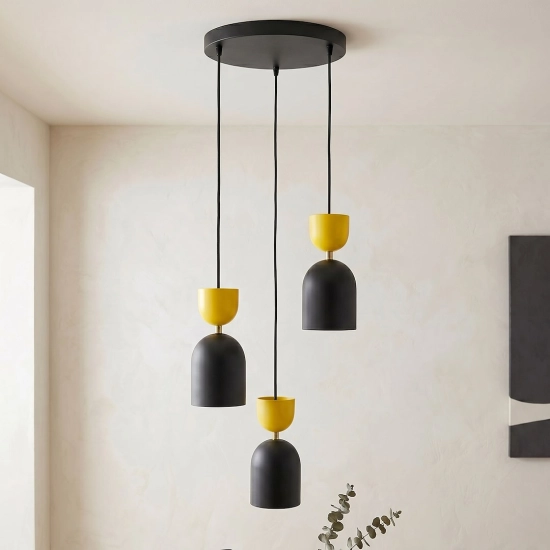 Lampa wisząca GAUDI 3PREM BLACK ORANGE 1739/3PREM EMIBIG - zdjęcie dodatkowe 5