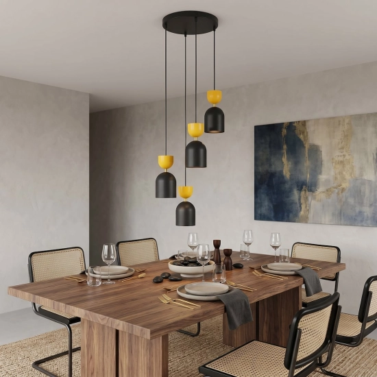 Lampa wisząca GAUDI 4PREM BLACK ORANGE 1739/4PREM EMIBIG - zdjęcie dodatkowe 3