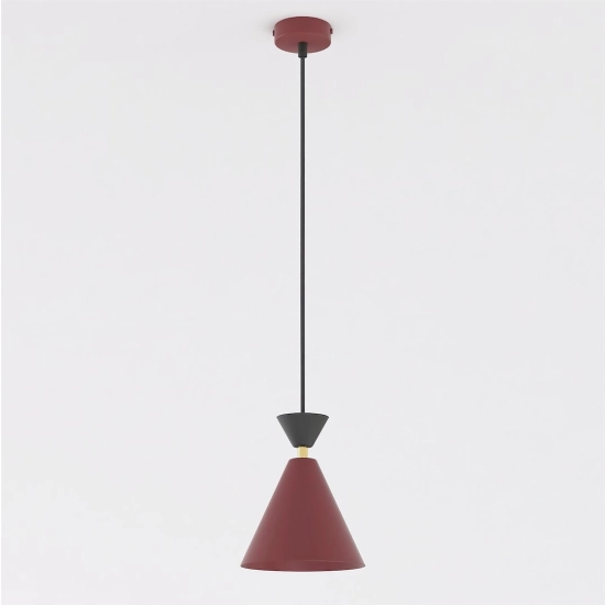 Lampa wisząca KLEVER 1 BURGUNDY BLACK 1740/1 EMIBIG - zdjęcie produktu