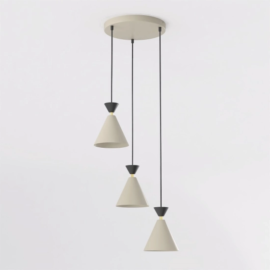 Lampa wisząca KLEVER 3PREM MOKKA BLACK 1741/3PREM EMIBIG - zdjęcie dodatkowe 1