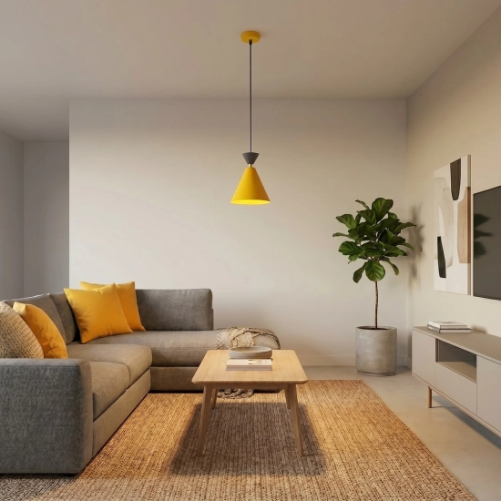 Lampa wisząca KLEVER 1 ORANGE BLACK 1742/1 EMIBIG - zdjęcie dodatkowe 2