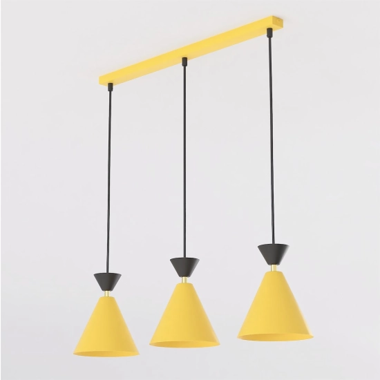 Lampa wisząca KLEVER 3 ORANGE BLACK 1742/3 EMIBIG - zdjęcie produktu