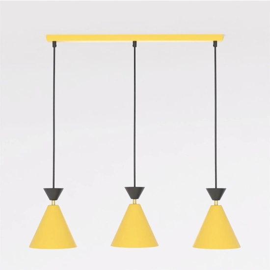 Lampa wisząca KLEVER 3 ORANGE BLACK 1742/3 EMIBIG - zdjęcie dodatkowe 1