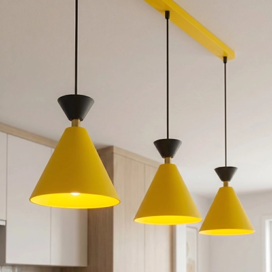 Lampa wisząca KLEVER 3 ORANGE BLACK 1742/3 EMIBIG - zdjęcie dodatkowe 5