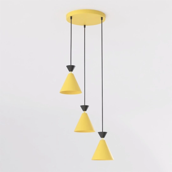 Lampa wisząca KLEVER 3PREM ORANGE BLACK 1742/3PREM EMIBIG - zdjęcie dodatkowe 1