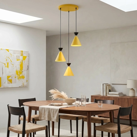 Lampa wisząca KLEVER 3PREM ORANGE BLACK 1742/3PREM EMIBIG - zdjęcie dodatkowe 2